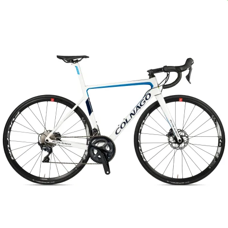£1495.00 – Colnago V3 Disc 105 Carbon Road Bike – White / Blue / 45cm