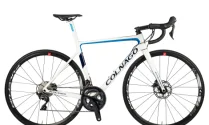 Colnago V3 Disc Ultegra Carbon Road Bike - White / Blue / 45cm