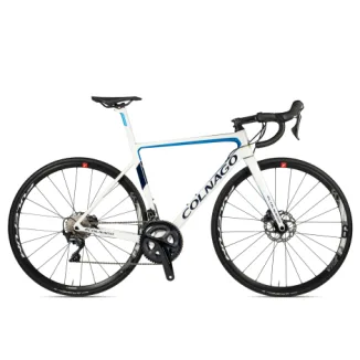 Colnago V3 Disc Ultegra Carbon Road Bike - White / Blue / 45cm