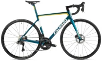 Colnago V3 Disc Ultegra Di2 Carbon Road Bike - 2023 - Blue / Gold Lens / White / 50cm / Sloping