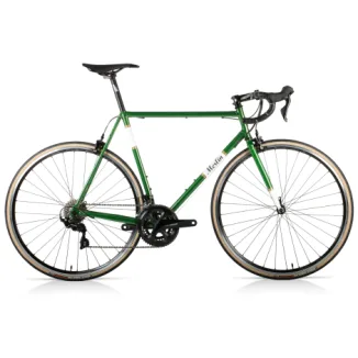 Merlin Classic 105 Steel Road Bike - Racing Green / White / Gold / 58cm