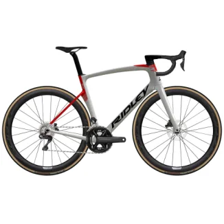 Ridley Noah Fast Disc Ultegra Di2 Carbon Road Bike - 2023 - Silver / Red / Black / Small