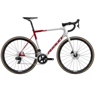 Ridley Helium Disc Rival Etap Carbon Road Bike - 2023 - Red / White / Large