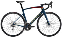 Ridley Noah Disc 105 Carbon Road Bike - 2023 - Jeans Blue / Ruby Red / Gold / Large