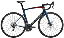 Ridley Noah Disc 105 Carbon Road Bike - 2023 - Jeans Blue / Ruby Red / Gold / Small