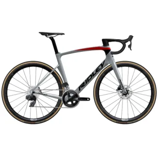 Ridley Noah Disc Rival Etap Carbon Road Bike - 2023 - Grey / Red / Black / XLarge