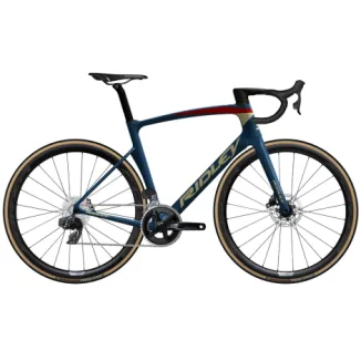 Ridley Noah Disc Rival Etap Carbon Road Bike - 2023 - Jeans Blue / Ruby Red / Gold / XLarge