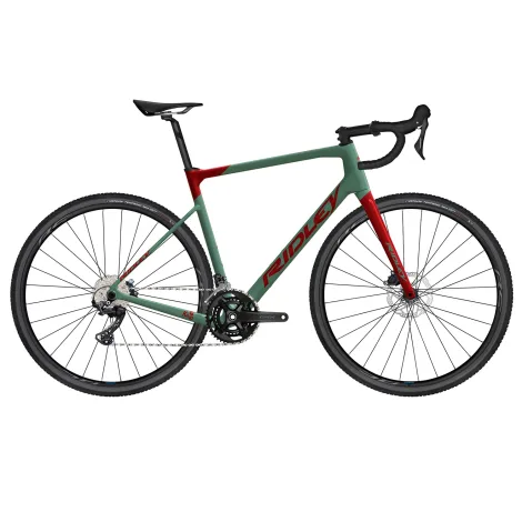 Ridley Grifn GRX 600 2x Carbon Allroad Bike - Candy Red Metallic / Thyme Green / Medium