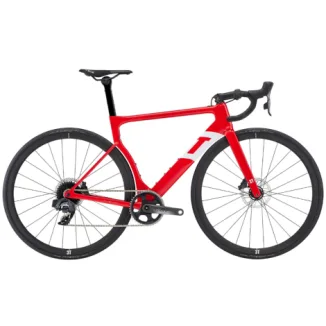 3T Strada Team Force AXS eTap Aero Road Bike - Red / Small