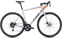 Cube Attain Pro Road Bike 2024 Silver/Orange