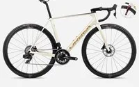 Orbea Orca M21e Team PWR Road Bike 2024 Ivory White Burgundy/Vulcano