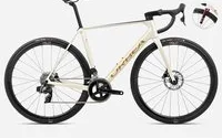 Orbea Orca M31e Team Road Bike 2024 Ivory White/Burgundy/Vulcano