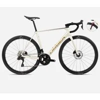 Orbea Orca M35 Road Bike 2024 Ivory White/Burgundy/Vulcano
