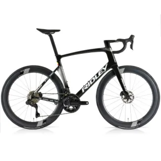 Ridley Noah Fast Disc Ultegra Di2 SC55 Lotto Soudal Carbon Road Bike - Black / Silver / Large