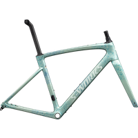 Specialized Roubaix S-Works Road Bike Frame Set 2024 Metallic White Sage/Ink/White Sage