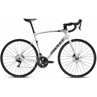 Ridley Fenix Disc 105 Carbon Road Bike - 2023 - Pearl White / Black Metallic / Empress Grey Metallic / S