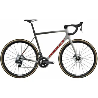 Ridley Helium SLX Disc Force AXS Carbon Road Bike - Red / L