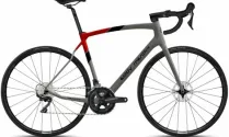 Ridley Mendrisio Ultegra Carbon Road Bike - 2023 - Empress Grey Metallic / Red / S