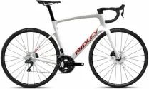 Ridley Noah Disc 105 R7150 Carbon Road Bike - Pearl White / Candy Red Metallic  / M