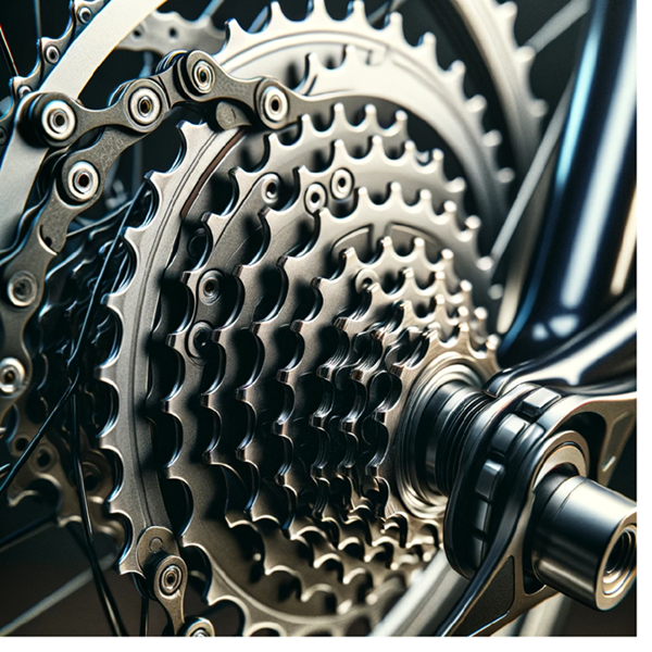 how many gears should a road bike have - detailed picture of gear cassette