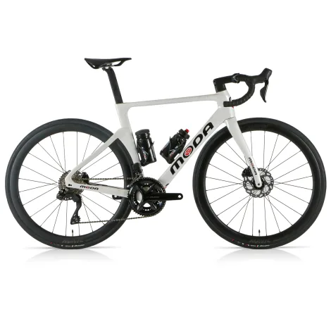 Moda Finale 105 Di2 Cosmic Carbon Road Bike - White / XLarge