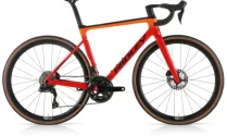 Ridley Falcn RS 105 Di2 Levanto Carbon Road Bike - Black / Red / Orange / Large