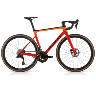 Ridley Falcn RS 105 Di2 Levanto Carbon Road Bike - Black / Red / Orange / Large