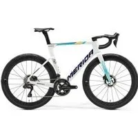 Merida Reacto Team Carbon Road Bike Team Pearl/Blue 2025 Medium - Bahrain Victorious Team Pearl/Blue