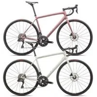 Specialized Aethos Comp Shimano 105 Di2 Carbon Road Bike  2025 54cm - Gloss Dune White/Metallic Spruce