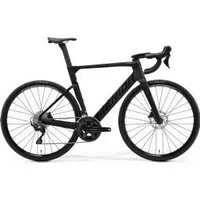 Merida Reacto 4000 Carbon Aero Road Bike 2026 Large - Silk Black (Glossy Dark Silver)