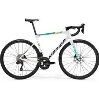 Merida Scultura 6000 Team Carbon Road Bike Pearl/Blue 2025 Large - Bahrain Victorious Pearl/Blue
