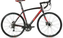 Wizard Spark 2.7 Disc Road Bike - Black / Red / 56cm
