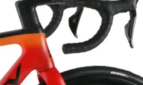 Ridley falcn rs ultegra di2 levanto carbon road bike black / red / orange / medium