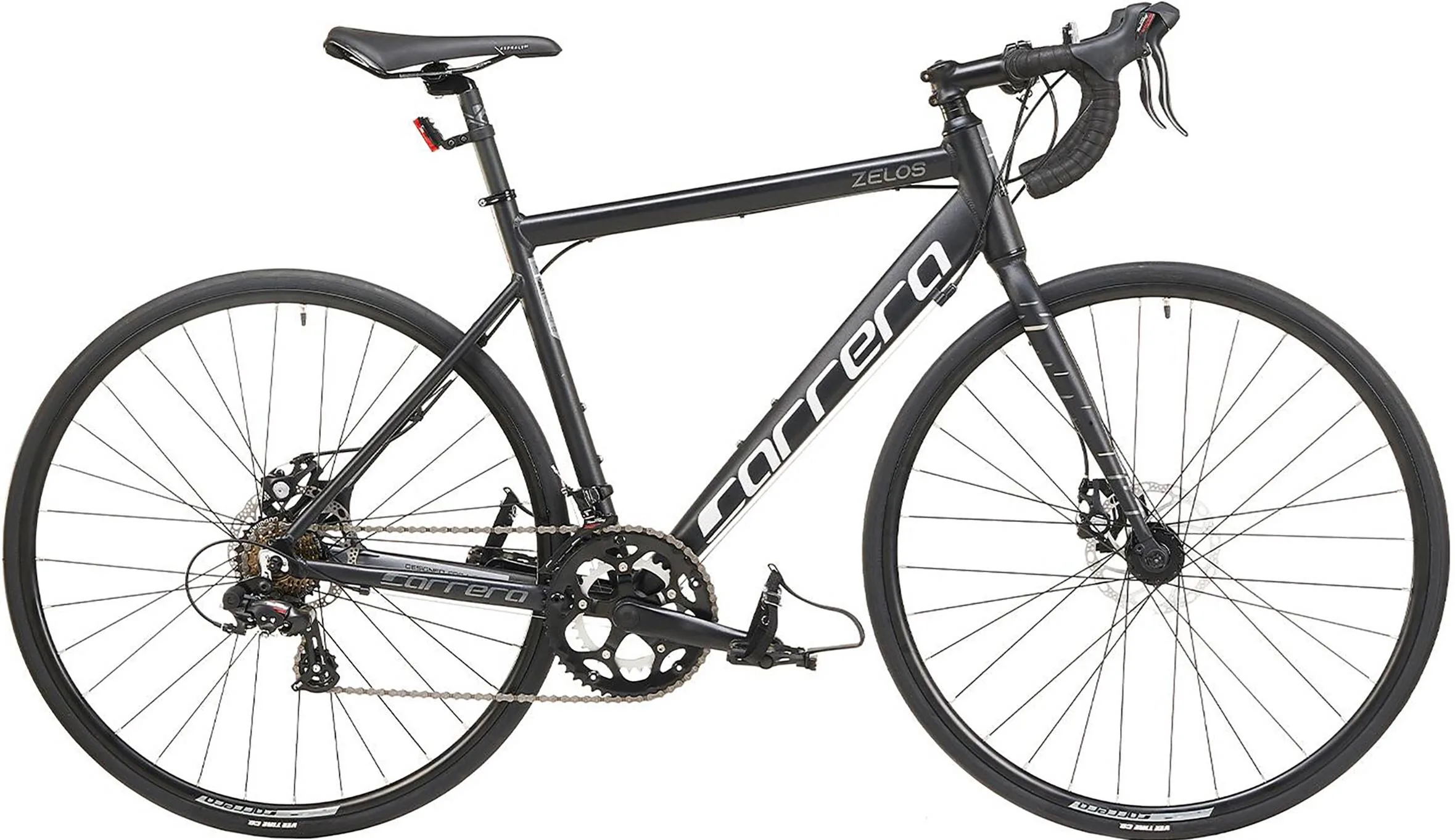 Carrera Zelos Mens Road Bike – Black, Medium – ROAD BIKE SHOP