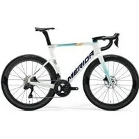 Merida Reacto 6000 Team Carbon Aero Road Bike  2025 Medium - Bahrain Victorious Team Pearl/Blue Merida reacto 6000 team carbon aero road bike 2025 medium bahrain victorious team pearl/blue