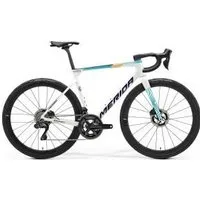 Merida scultura team carbon road bike 2025 x small teal/pearl