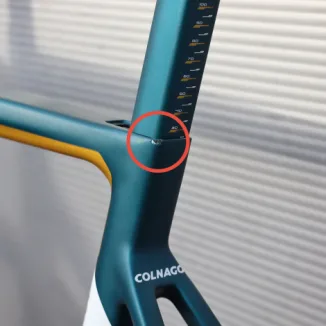 Colnago V3 105 Di2 Carbon Road Bike Blue Petrol / Yellow / 54cm / Slpping (Chipped Paint)